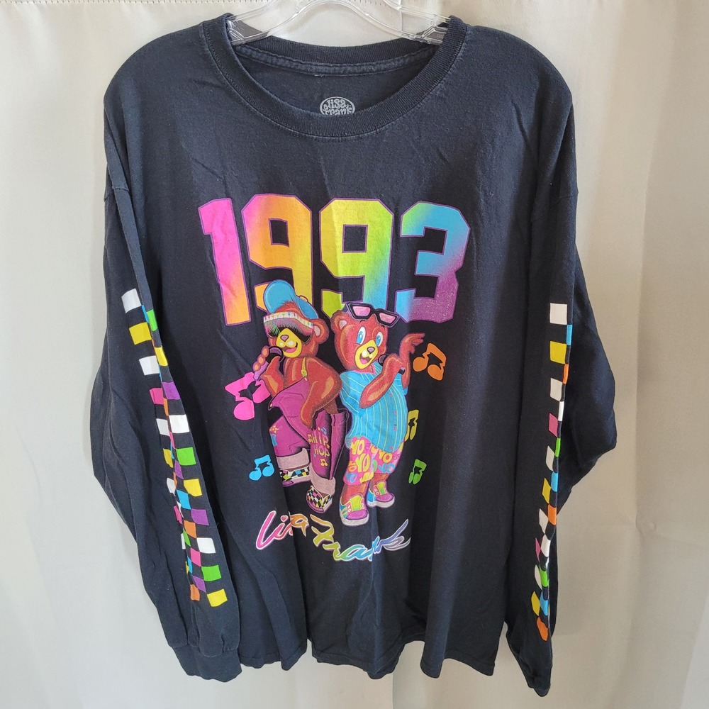 Lisa Frank Unisex Shirt XL 1993 Y2K Hip Hop Bears Graphic Retro Rainbow 21992